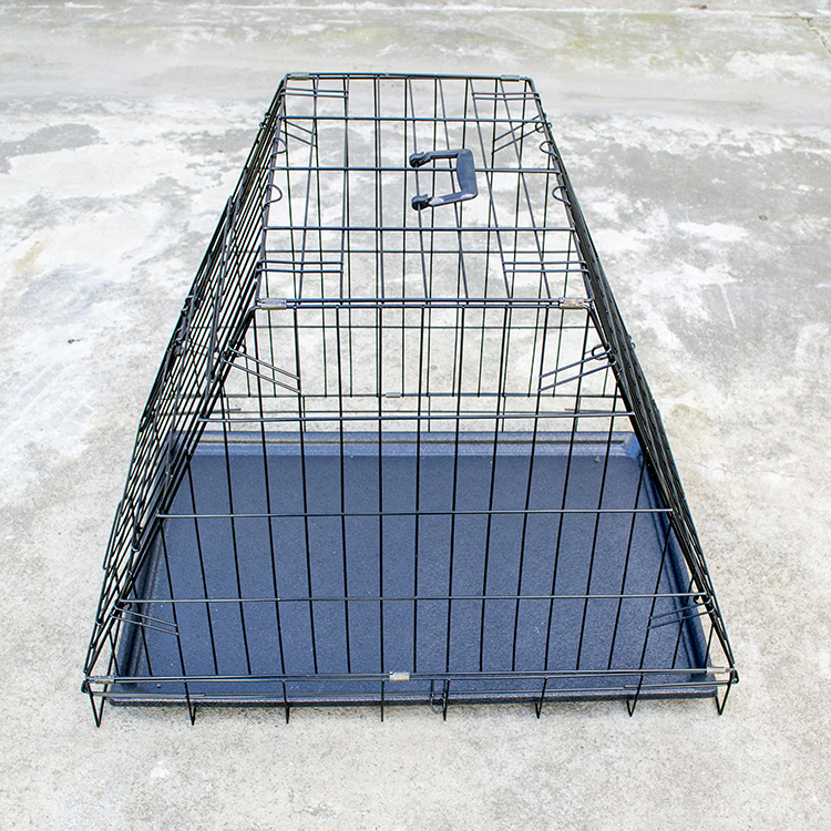 黑色双斜狗笼（76x52.5x60cm)