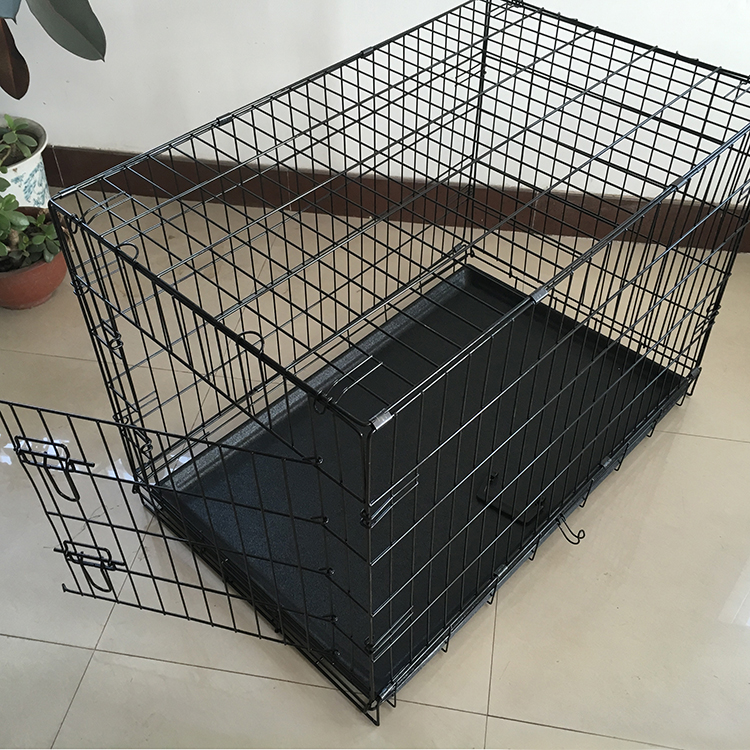 黑色单门狗笼（46x32.5x39cm)