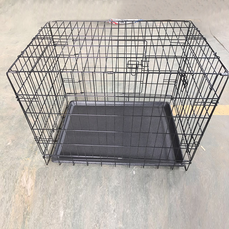 双门黑色狗笼（60x46x51cm）